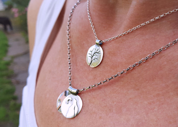Iceni Plain Sterling Silver Chains (two types)