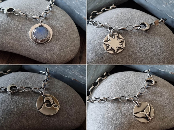 Sun & Sea Tokyn Bracelet - **SINGLE Tokyn on chain bracelet**