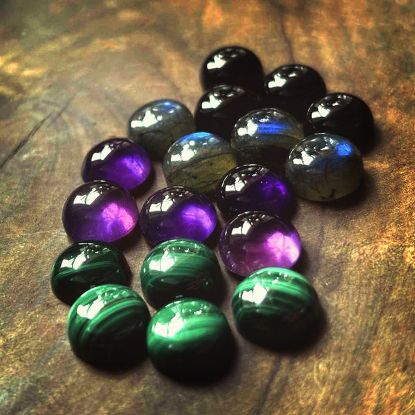 ** Pendant Only** Small Sterling Silver labradorite/ amethyst/malachite/ onyx/moonstone Pendant