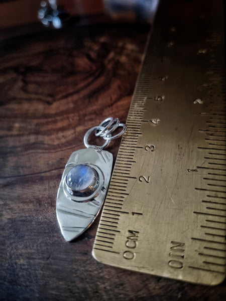 ***Pendant Only***Relic Pendant with Rainbow Moonstone***If you would like a chain, please use the link in the description