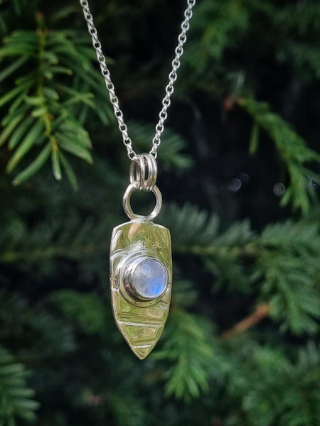 ***Pendant Only***Relic Pendant with Rainbow Moonstone***If you would like a chain, please use the link in the description