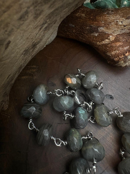 Awan, Labradorite Bead Necklace