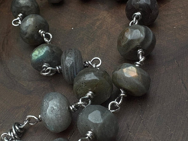 Awan, Labradorite Bead Necklace