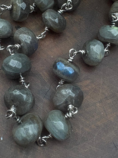 Awan, Labradorite Bead Necklace