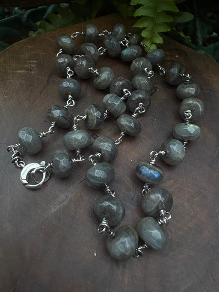 Awan, Labradorite Bead Necklace