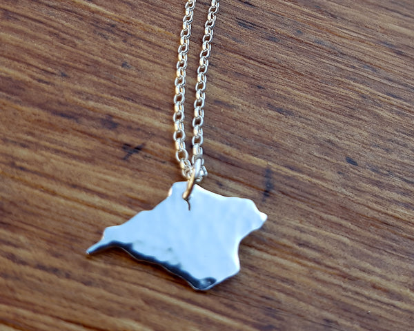 Isle of Wight Sterling Silver Charm Pendant