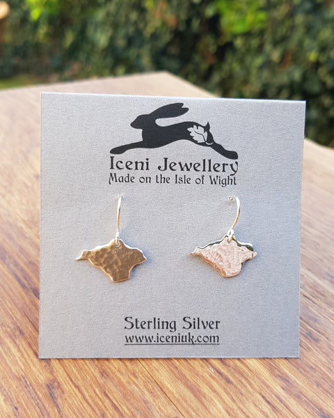 Isle of Wight Sterling Silver Drop Dangle Earrings