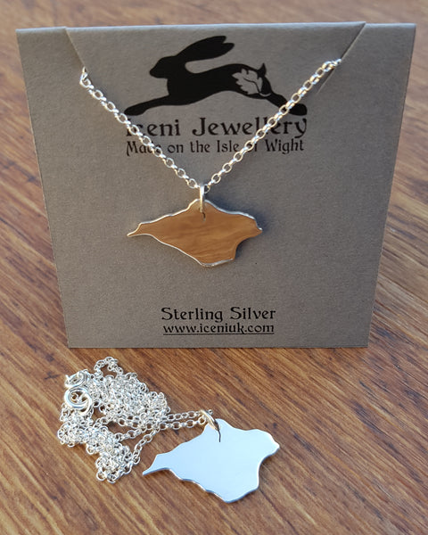 Sterling Silver Isle of Wight Necklace (Medium size)