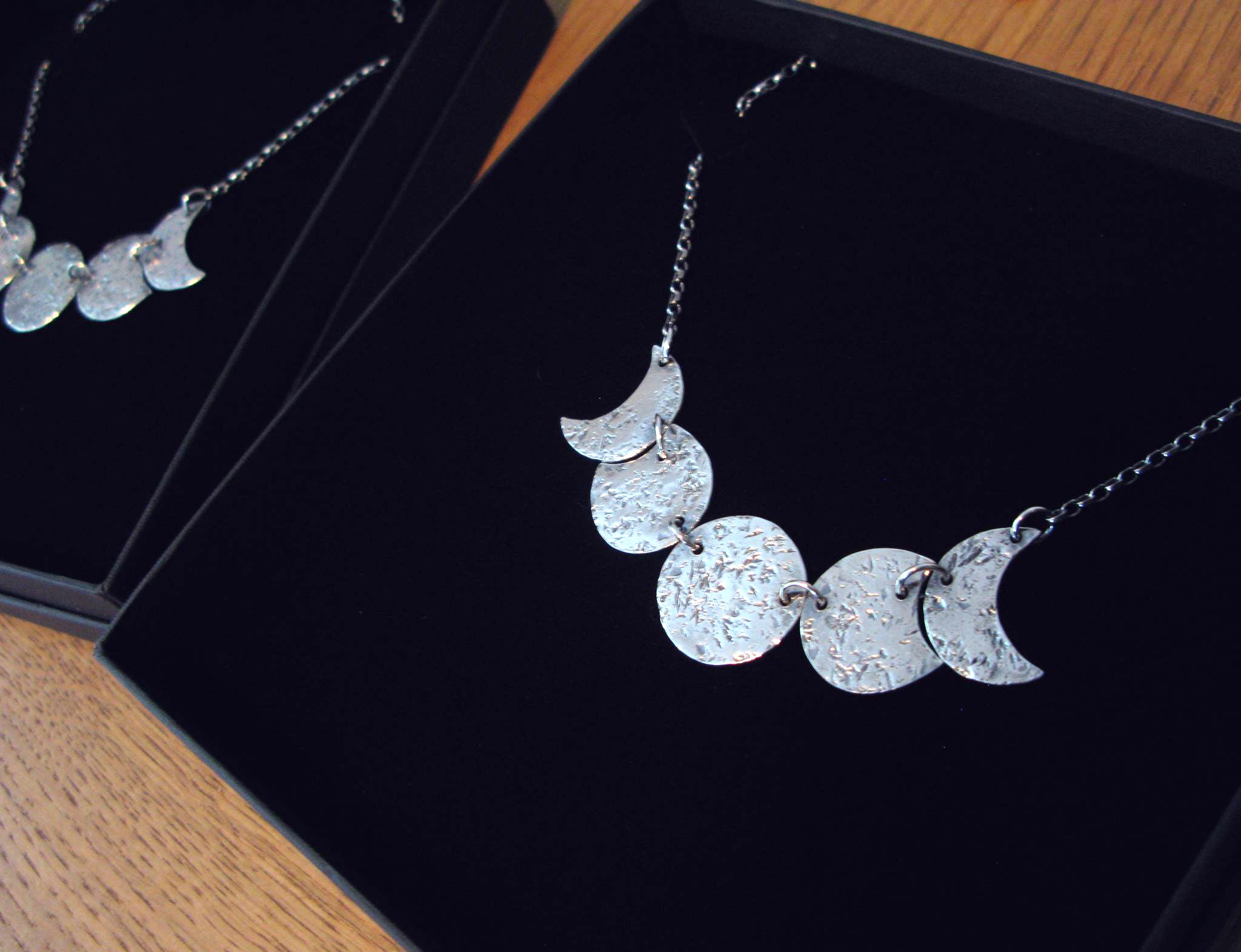 Moonphase Sterling Silver Necklace