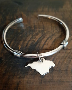 Isle of Wight Sterling Silver 'Boudicca' Torque Bangle